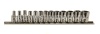 Набор головок 13 пр. OMBRA 1/4" 4-14мм.