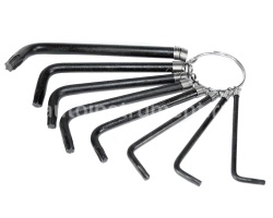 Набор ключей TORX 8 шт. Т10-Т50 ТЕХМАШ Г-образных на кольце 13131