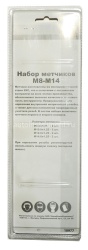 Набор метчиков с воротком 8 шт. ТЕХМАШ М8-М14 (М 8 — М 14) блистер