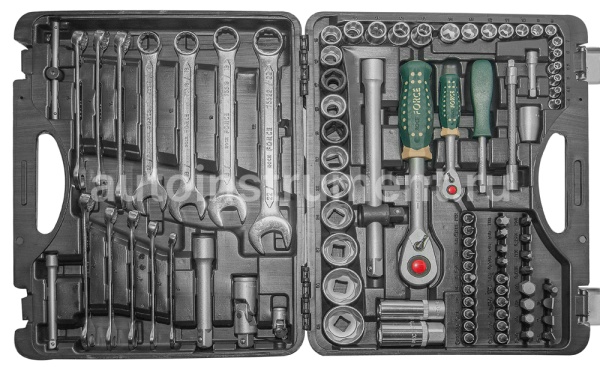 Набор инструмента ROCK FORCE RF-4881-7 (88 предметов) 1/2" & 1/4"DR Super Lock