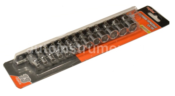 Набор головок 13 пр. OMBRA 1/4" 4-14мм.