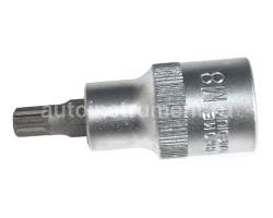 Головка торцевая со вставкой SPLINE М8 1/2" АВТОДЕЛО L=55mm 39508