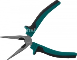Длинногубцы 8" Jonnesway изогнутые с двухкомпонентными рукоятками P1218