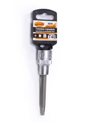 Головка торцевая со вставкой TORX Т40 1/2" АВТОДЕЛО Профессионал L=100мм. 39240