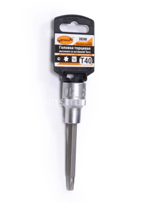Головка торцевая со вставкой TORX Т40 1/2" АВТОДЕЛО Профессионал L=100мм. 39240