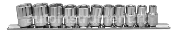 Набор торцевых головок 3/8"DR 6-гранных на планке 11 пр. ROCK FORCE RF-3111-5