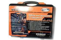 Набор инструмента АВТОДЕЛО 39872 (72 предмета) 1/2",1/4" пласт.кейс