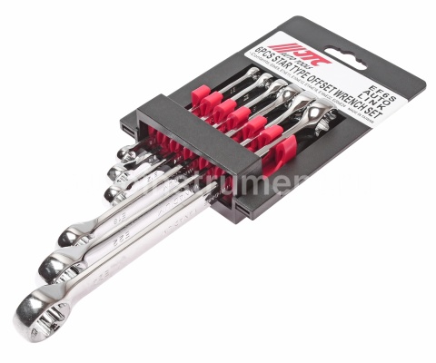 Набор ключей накидных TORX E6-E24 , 6 предметов JTC-EF6S