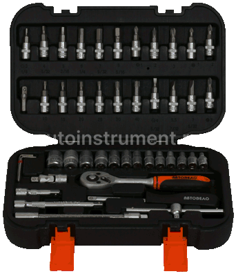 Набор головок 46 пр. АВТОДЕЛО 1/4" 39946