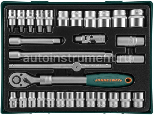 Ложемент - набор головок 31 пр. Jonnesway 1/2" 10-32мм. S04H4131SP