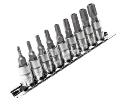 Набор насадок TORX 5-гранных 1/4" TS10H-TS50H 9шт JTC-3303