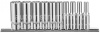 Набор головок 10 пр. OMBRA 1/4" 3/16”-9/16”, 12 гр на держателе.