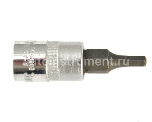 Головка торцевая со вставкой HEX Н3 1/4" Jonnesway L=37мм.