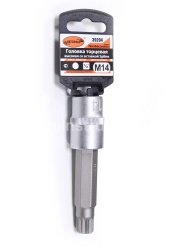 Головка торцевая со вставкой SPLINE М14 1/2" АВТОДЕЛО Профессионал L=100мм. 39204