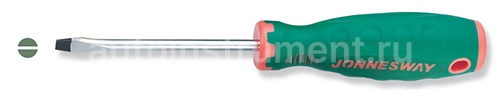 Отвёртка шлицевая 9,5х175мм. Jonnesway ANTI-SLIP GRIP D71S9175