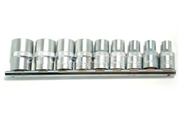 Набор головок TORX 9 пр. АВТОДЕЛО 1/2" Е10-Е24 CrV (планка) 39839