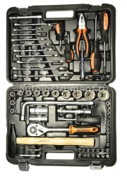 Набор инструмента АВТОДЕЛО 39860 (64 предмета) 1/2",1/4" пласт.кейс