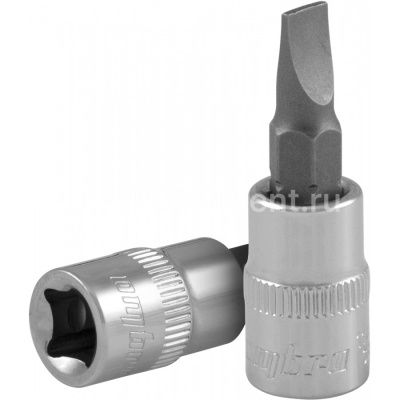 Головка со вставкой 1/4" SL 4.0 мм OMBRA