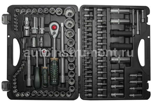 Набор инструмента ROCK FORCE RF-41082-9 (108 предметов) 1/2" & 1/4"DR 12-гранный