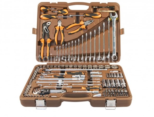Набор инструмента OMBRA OMT143SL (143 предмета) 1/4",1/2" 6 гр. пласт.кейс