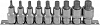Набор головок SPLINE 9 пр. OMBRA 1/2" M 5-M18 (планка)