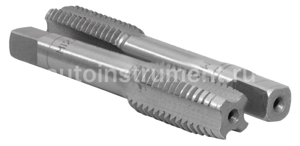 Метчик ручной М12×1.75 (М 12 × 1.75) 2шт. пластиковый футляр АВТОДЕЛО 40799