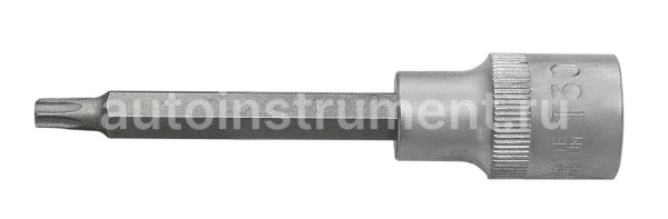 Головка торцевая со вставкой TORX Т30 1/2" АВТОДЕЛО L=100mm 39630