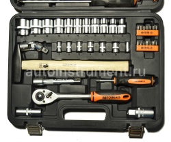 Набор инструмента АВТОДЕЛО 39859 (59 предметов) 1/2",1/4" пласт.кейс