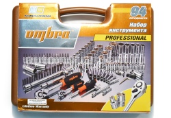 Набор инструмента OMBRA OMT94S (94 предметов) 1/4",1/2" 6 гр. пласт.кейс