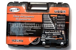 Набор инструмента АВТОДЕЛО 39883 (88 предметов) 1/2",1/4" пласт.кейс