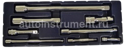 Набор удлиннителей 8 пр. Jonnesway 1/4", 3/8", 1/2" S28H08S