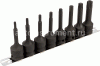 Набор головок 8 пр. АВТОДЕЛО 1/2" TORX Т25-Т60 L=78mm ударных планка 40180