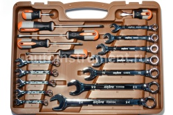Набор инструмента OMBRA OMT93S (93 предмета) 1/4",1/2" 6 гр. пласт.кейс