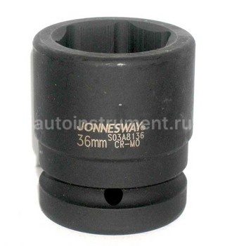 Головка торцевая 36мм. 1" Jonnesway СrVMo S03A8136