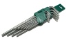 Набор ключей TORX 10 шт. T9-T50 Jonnesway Г-образных Extra Long S2 материал H12S110S