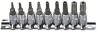 Набор насадок TORX 5-гранных 1/4" TS10H-TS50H 9шт JTC-3303