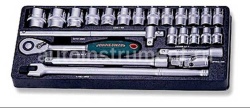 Ложемент - набор головок 24 пр. Jonnesway 1/2" 10-32мм. S04H4524ST