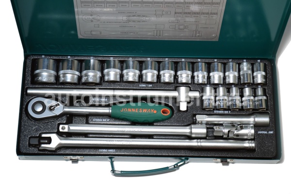 Набор головок 24 пр. Jonnesway 1/2" 10-32 мм. S04H4524S