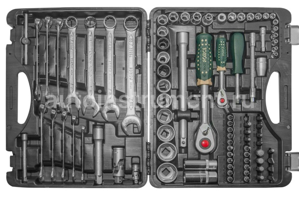 Набор инструмента ROCK FORCE RF-4881-5 (88 предметов) 1/2" & 1/4"DR 6-гранный