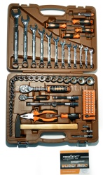 Набор инструмента OMBRA OMT88S (88 предметов) 1/4",1/2" 6 гр. пласт.кейс