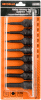 Набор головок 8 пр. АВТОДЕЛО 1/2" TORX Т25-Т60 L=78mm ударных планка 40180