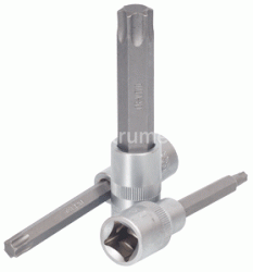 Головка торцевая со вставкой TORX Т15 1/2" АВТОДЕЛО L=100mm 39634