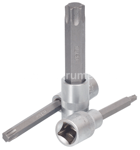 Головка торцевая со вставкой TORX Т15 1/2" АВТОДЕЛО L=100mm 39634