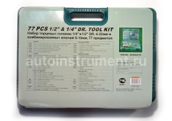 Набор инструмента Jonnesway SO4H52477S (77 предметов) 1/4" 4-13мм. 1/2" 12-32мм.