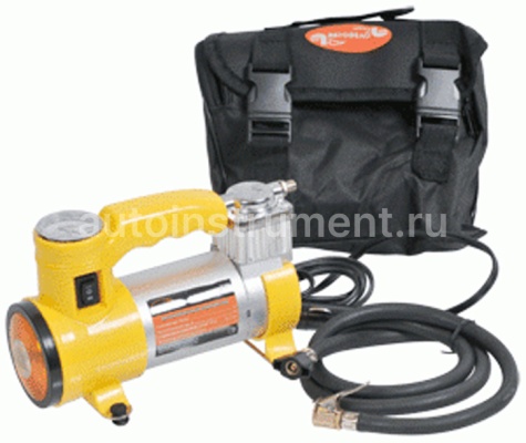 Компрессор автомобильный АВТОДЕЛО с фонарем 12V (10 Атм 35L/MIN) 40305
