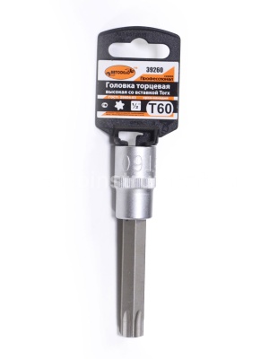 Головка торцевая со вставкой TORX Т60 1/2" АВТОДЕЛО Профессионал L=100мм. 39260