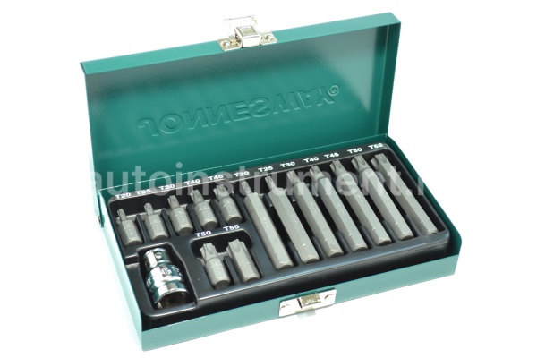 Набор бит (вставок) 15 пр. TORX T20-T55 Jonnesway S29H4215S