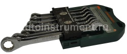 Набор ключей комбинированных трещоточных 7 шт. Jonnesway 10-19мм. W45107S