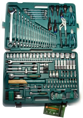 Набор инструмента Jonnesway S04H524128S (128 предметов) 1/4",1/2" S04H524128S