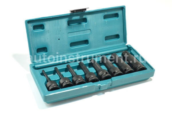 Набор головок 8 пр. Jonnesway 1/2" HEX Н5-Н19 ударн. S05А408S